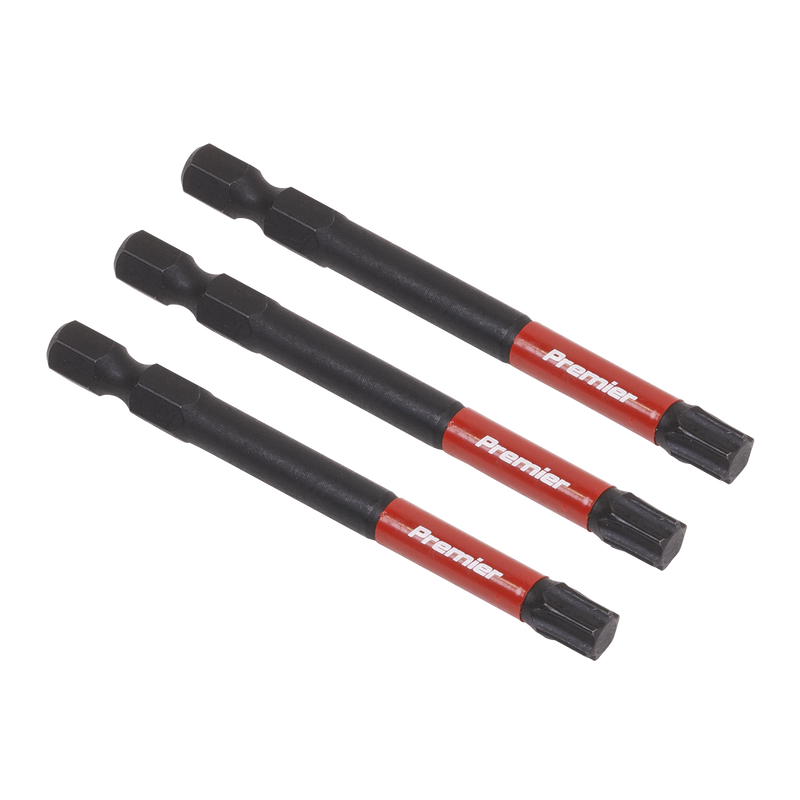 Sealey Premier Impact Power Tool Bits T40 25mm 3 Piece Set