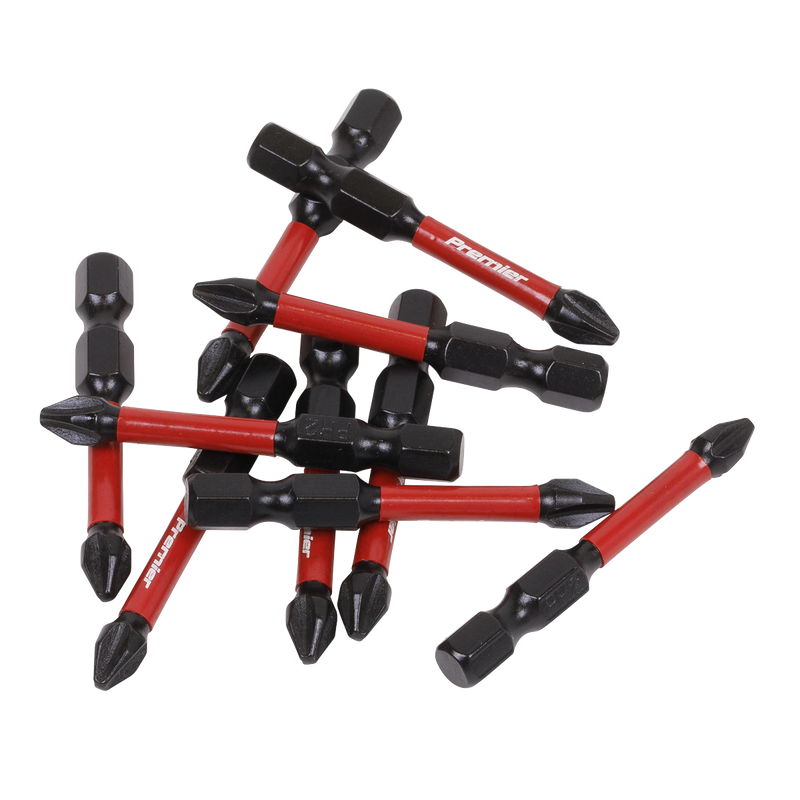 Sealey Premier Impact Power Tool Bits #2 x 50mm 10 Piece