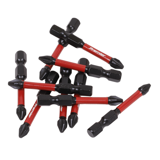 Sealey Premier Impact Power Tool Bits #2 x 50mm 10 Piece