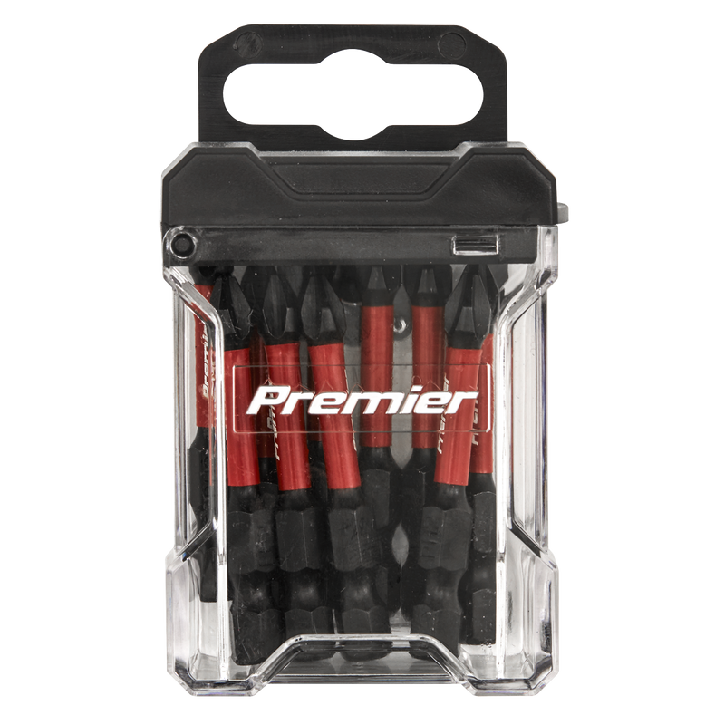 Sealey Premier Impact Power Tool Bits #2 x 50mm 10 Piece