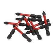 Sealey Premier Impact Power Tool Bits Set #2 50mm - 10 Pieces