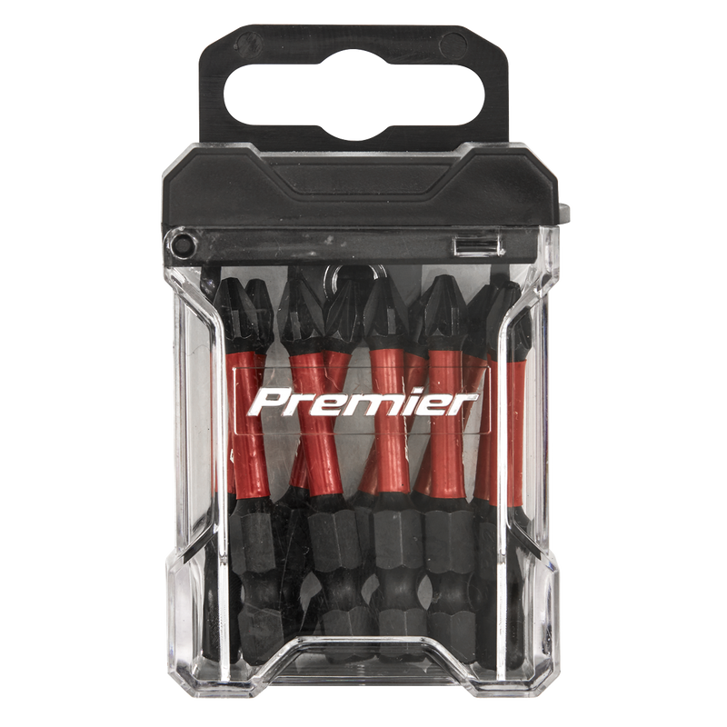 Sealey Premier Impact Power Tool Bits Set #2 50mm - 10 Pieces