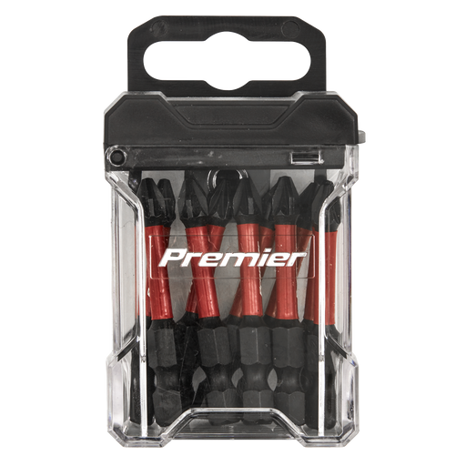 Sealey Premier Impact Power Tool Bits Set #2 50mm - 10 Pieces