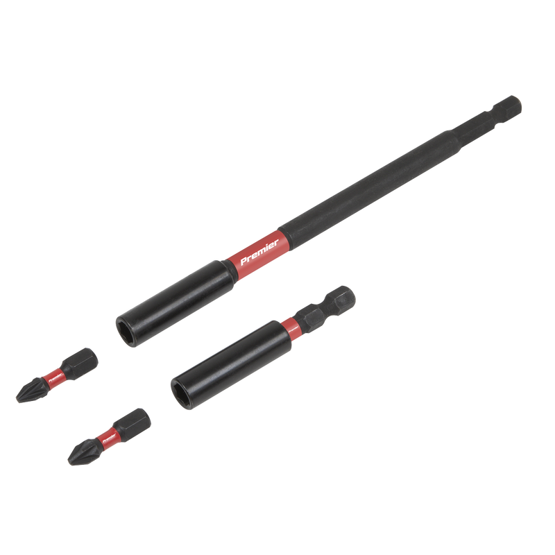 Sealey Premier Impact Grade Power Tool Bit Holder Set 4 Piece 150mm