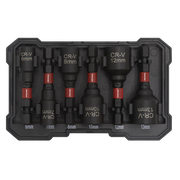 Sealey Premier Nut Driver Set 6 Piece 1/4" Hex Chrome Vanadium