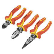 Sealey Premier Pliers Set 3 Piece - VDE Approved, Model AK83452