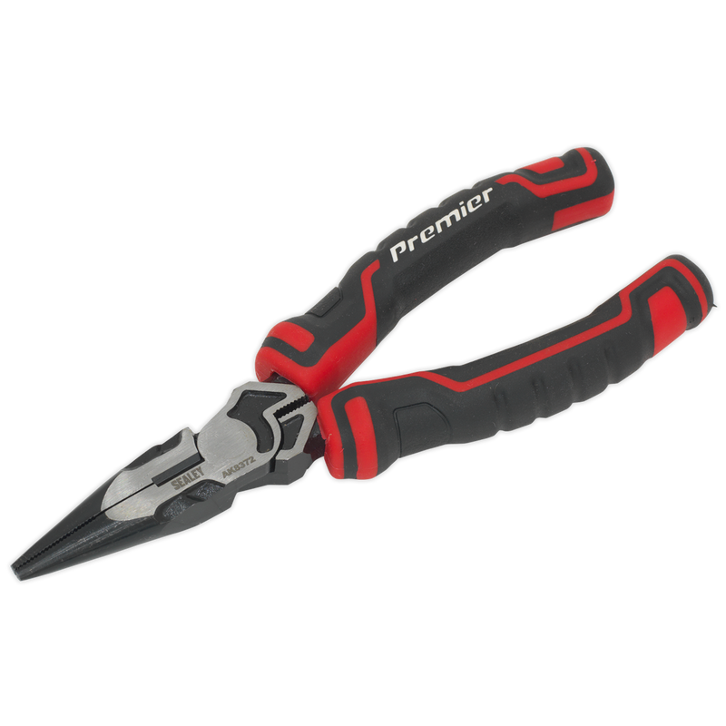 Sealey Premier Long Nose Pliers 160mm High Leverage Tool