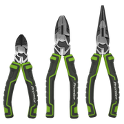 Sealey Premier High Leverage Pliers Set 3 Piece - 200mm Long Nose & More