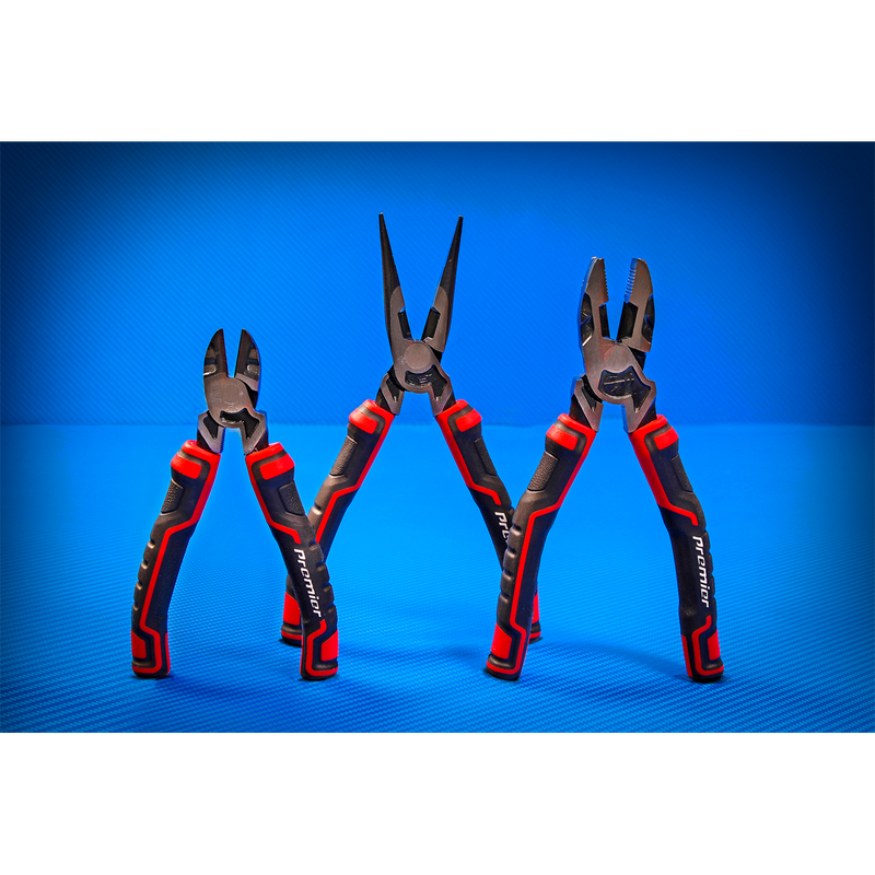 Sealey Premier High Leverage Plier Set 3 Piece - Chrome Vanadium Steel