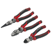 Sealey Premier High Leverage Plier Set 3 Piece - Chrome Vanadium Steel