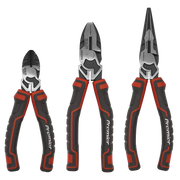 Sealey Premier High Leverage Plier Set 3 Piece - Chrome Vanadium Steel