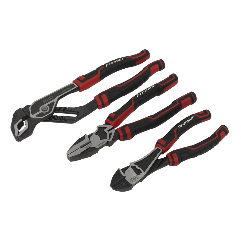Sealey Premier Pliers Set 3 Piece - Heavy Duty Chrome Vanadium Steel