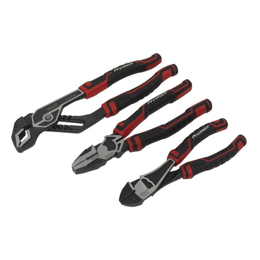 Sealey Premier Pliers Set 3 Piece - Heavy Duty Chrome Vanadium Steel