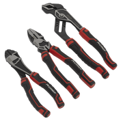 Sealey Premier Pliers Set 3 Piece - Heavy Duty Chrome Vanadium Steel