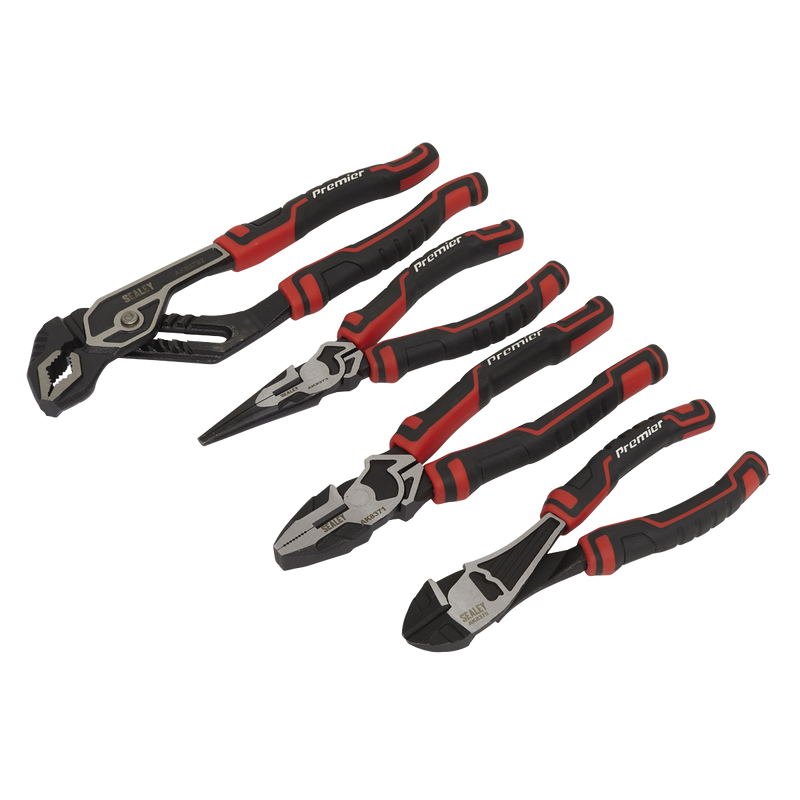 Sealey Premier Pliers Set 4 Piece Heavy Duty Chrome Vanadium Steel