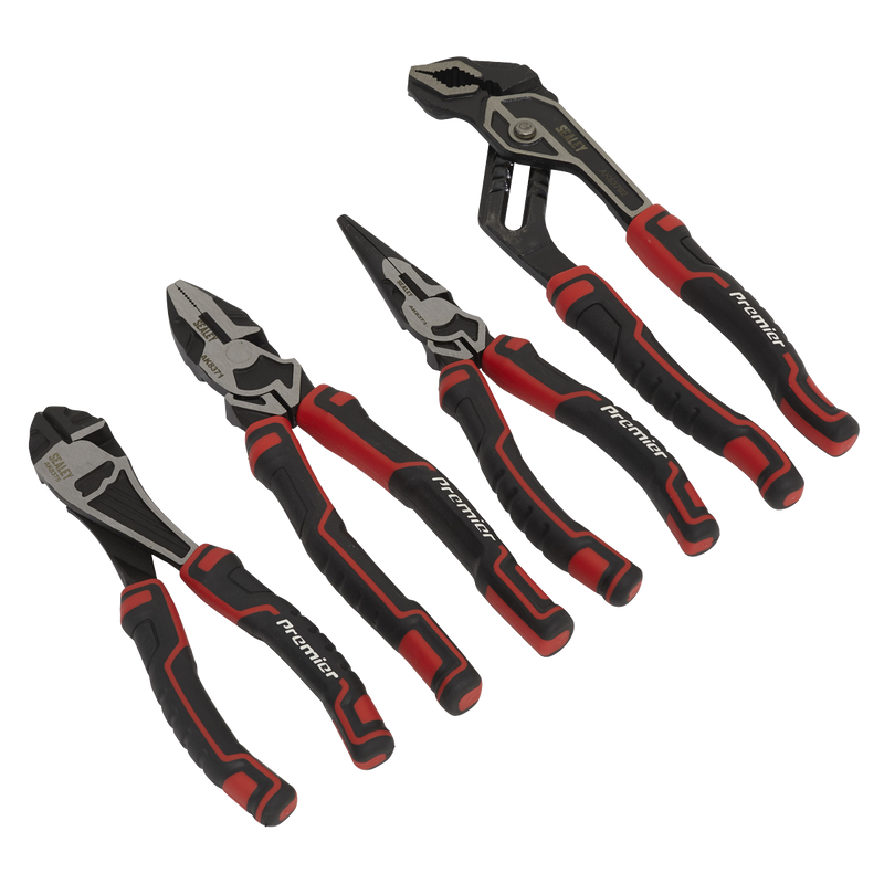 Sealey Premier Pliers Set 4 Piece Heavy Duty Chrome Vanadium Steel