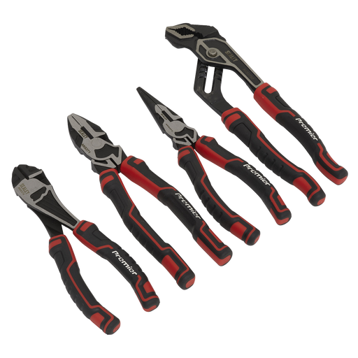 Sealey Premier Pliers Set 4 Piece Heavy Duty Chrome Vanadium Steel