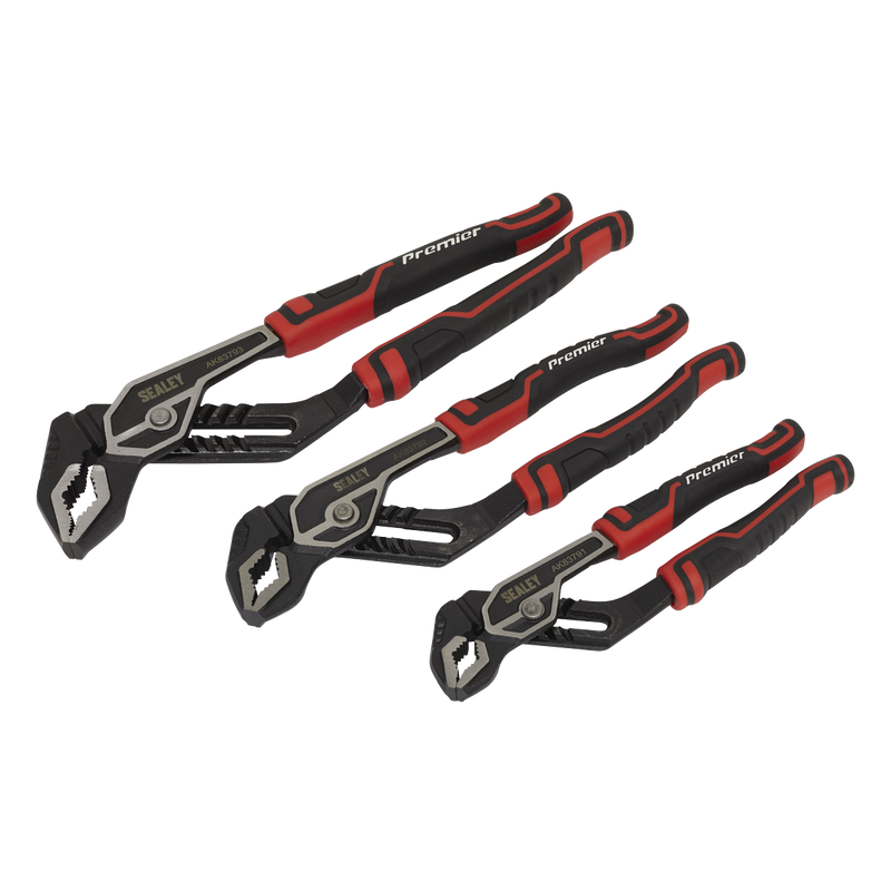 Sealey Premier Water Pump Pliers Set 3 Piece 200-300mm
