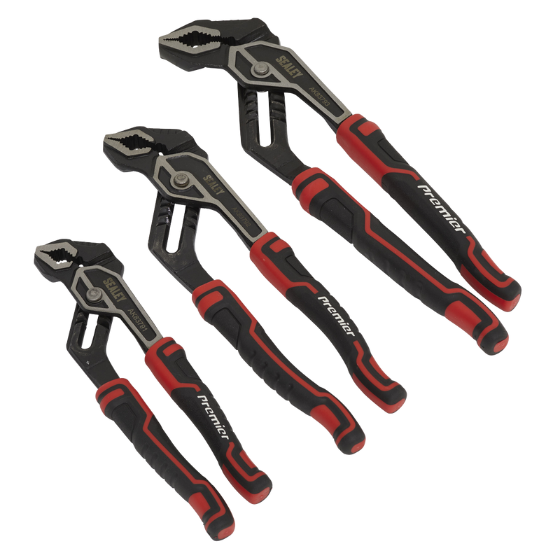 Sealey Premier Water Pump Pliers Set 3 Piece 200-300mm
