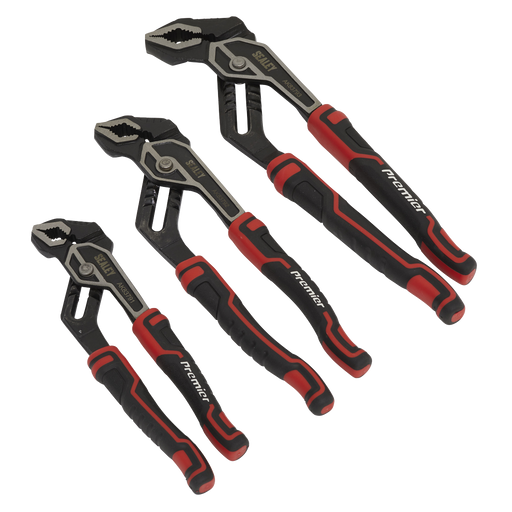 Sealey Premier Water Pump Pliers Set 3 Piece 200-300mm