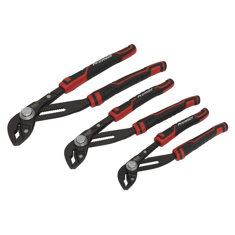 Sealey Premier Quick Release Water Pump Pliers Set 3 Piece 200-300mm