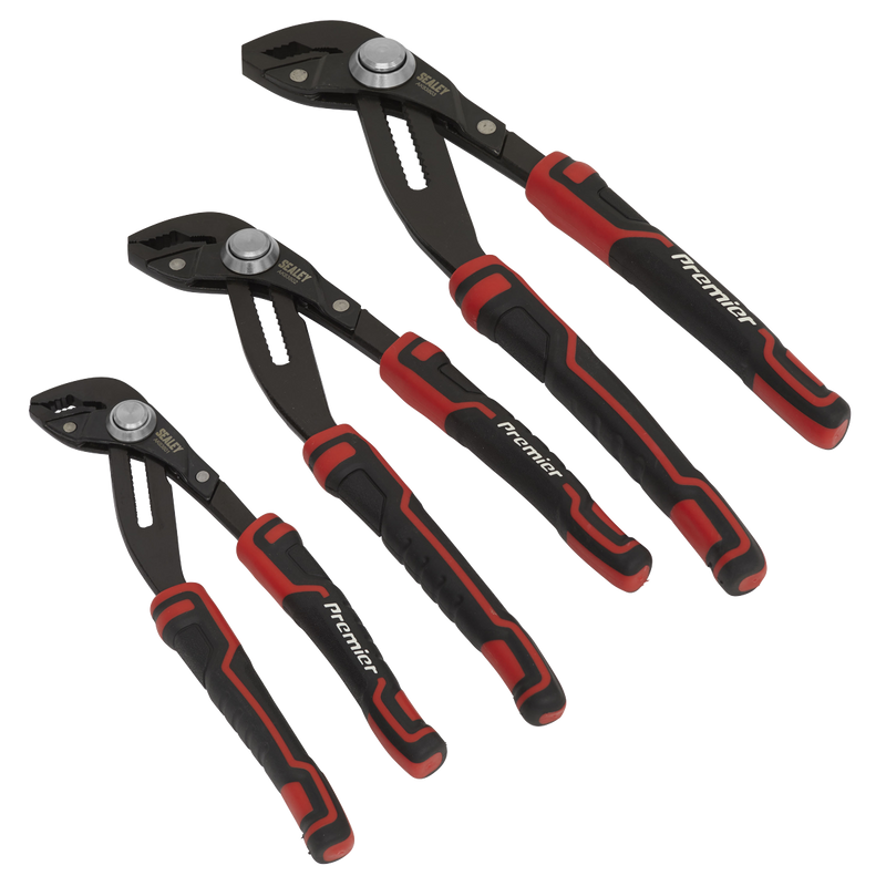 Sealey Premier Quick Release Water Pump Pliers Set 3 Piece 200-300mm