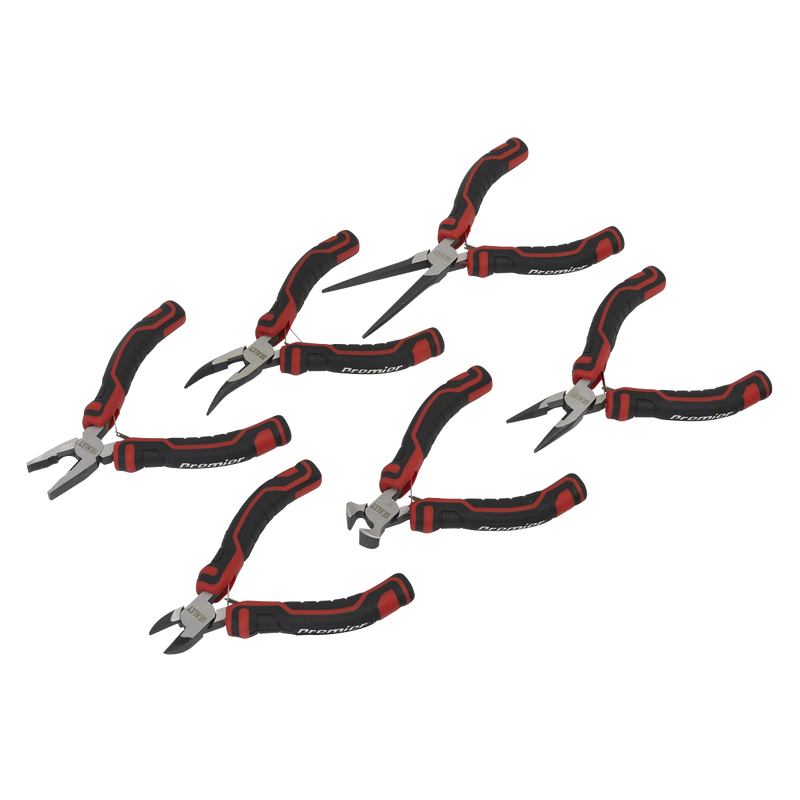 Sealey Premier 6 Piece Mini Pliers Set - Lengths 105-145mm