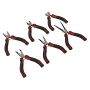 Sealey Premier 6 Piece Mini Pliers Set - Lengths 105-145mm