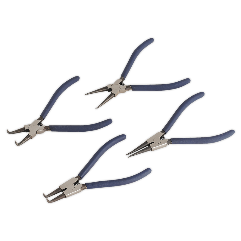 Sealey Circlip Pliers Set 4 Piece 19-60mm Capacity