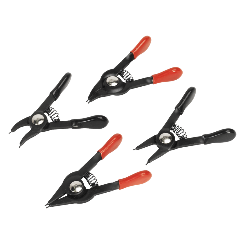 Sealey Premier Mini Circlip Pliers Set 4 Piece, Capacity 10-22mm