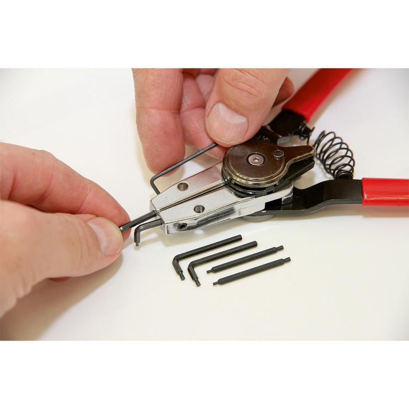 Sealey Premier Circlip Pliers Set AK8453 with Quick Change Mechanism