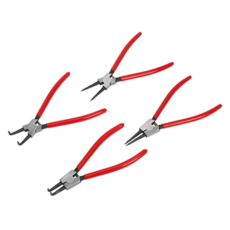 Sealey Premier Circlip Pliers Set 230mm 4 Piece - Chrome Vanadium Steel