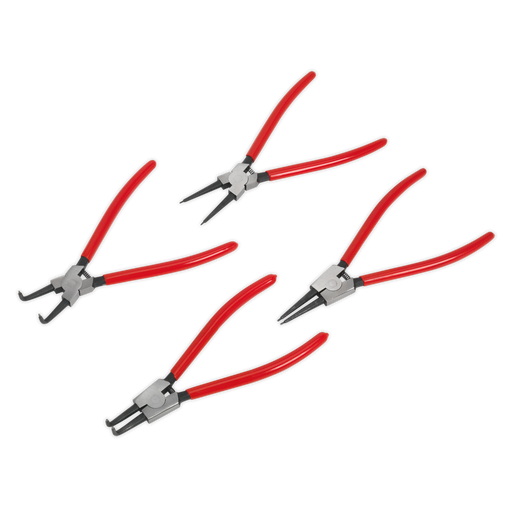 Sealey Premier Circlip Pliers Set 230mm 4 Piece - Chrome Vanadium Steel