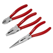Sealey Premier Pliers Set 3 Piece - Combination, Long Nose & Side Cutters
