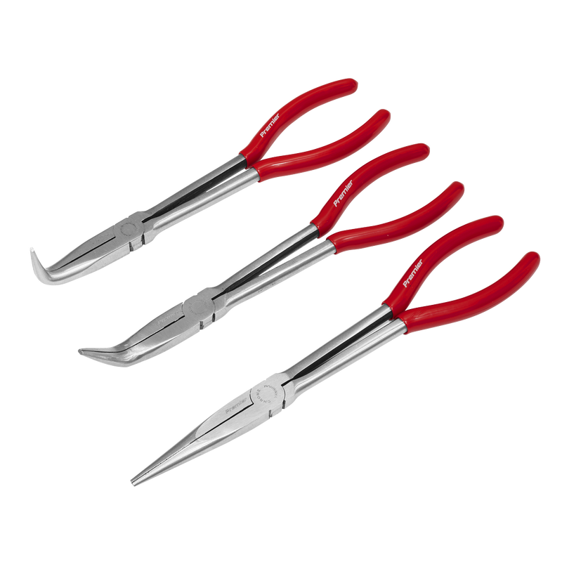 Sealey Premier Needle Nose Pliers Set 280mm 3 Piece