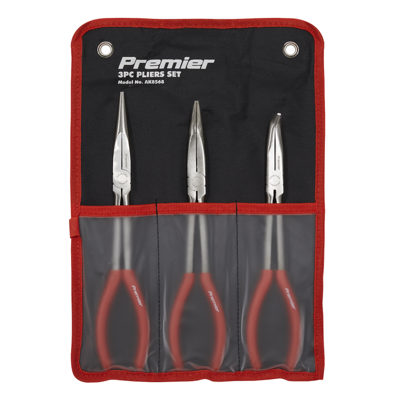 Sealey Premier Needle Nose Pliers Set 280mm 3 Piece