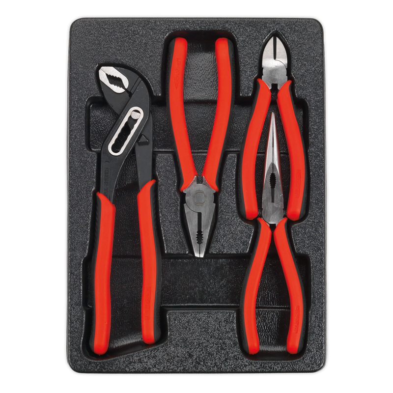 Sealey Premier Pliers Set 4 Piece AK8579 Chrome Vanadium Steel