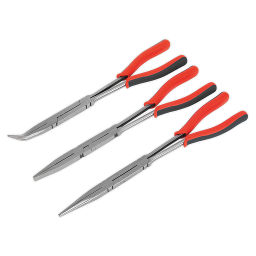 Sealey Premier Long Double Joint Pliers Set 335mm 3 Piece
