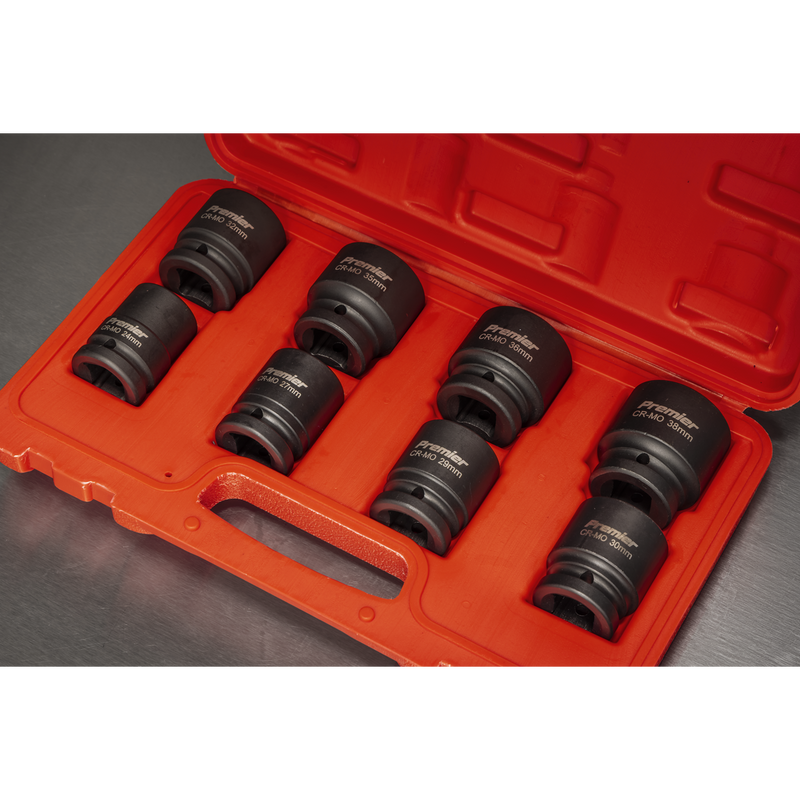Sealey Premier Impact Socket Set 3/4"Sq Drive 8 Piece