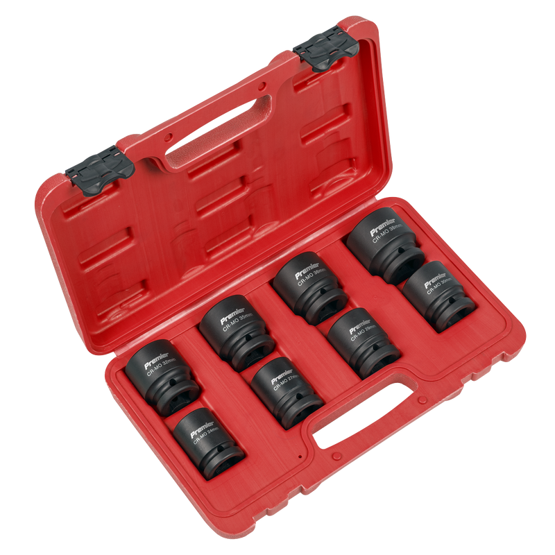 Sealey Premier Impact Socket Set 3/4"Sq Drive 8 Piece