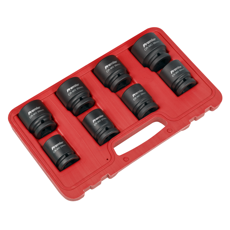 Sealey Premier Impact Socket Set 3/4"Sq Drive 8 Piece
