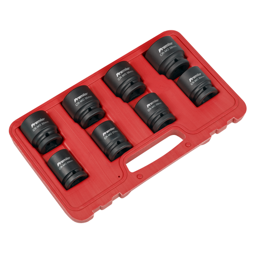 Sealey Premier Impact Socket Set 3/4"Sq Drive 8 Piece
