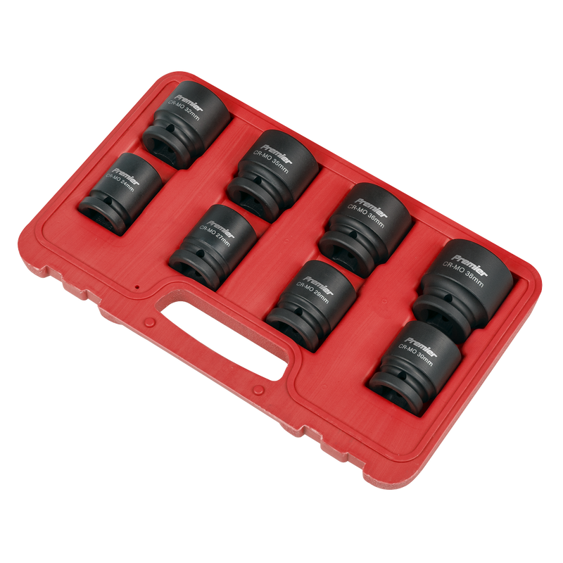 Sealey Premier Impact Socket Set 3/4"Sq Drive 8 Piece