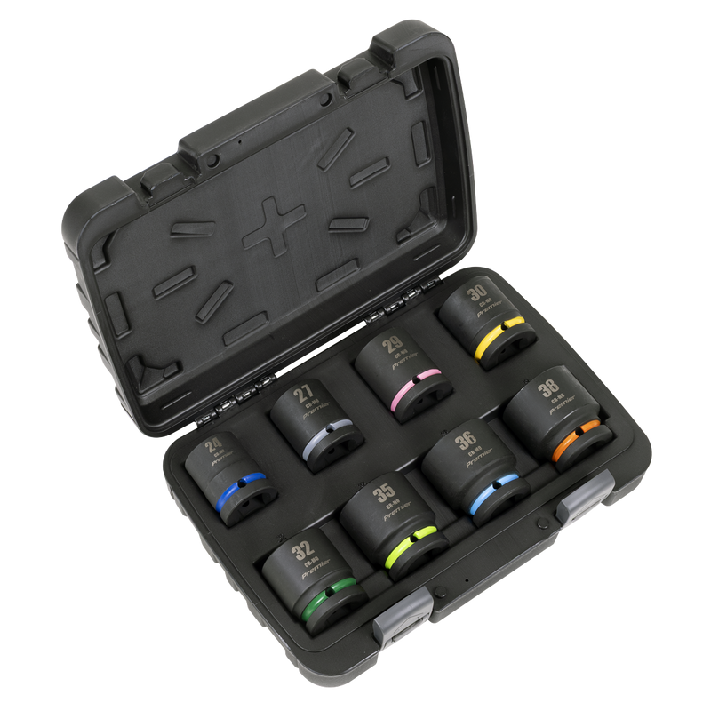 Sealey Premier Impact Socket Set 3/4" Sq Drive 8 Piece