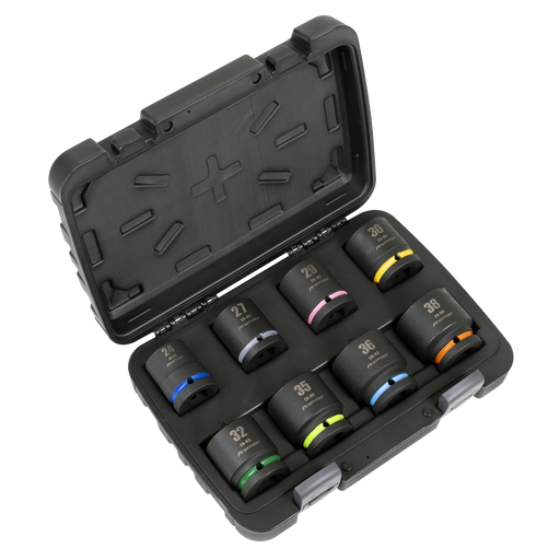 Sealey Premier Impact Socket Set 3/4" Sq Drive 8 Piece
