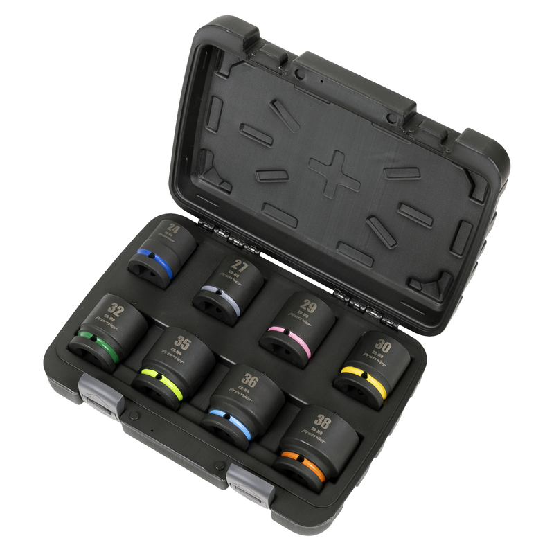 Sealey Premier Impact Socket Set 3/4" Sq Drive 8 Piece