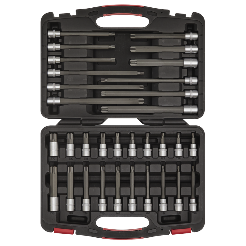 Sealey Premier Platinum Socket Bit Set 32 Piece 3/8" Drive AK89001