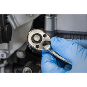 Sealey Premier Offset Ratchet Wrench 1/4"Sq Drive 150mm