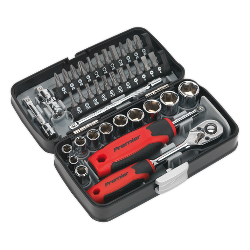 Sealey Premier Socket & Bit Set 38 Piece 1/4" Drive AK8945