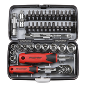 Sealey Premier Socket & Bit Set 38 Piece 1/4" Drive AK8945